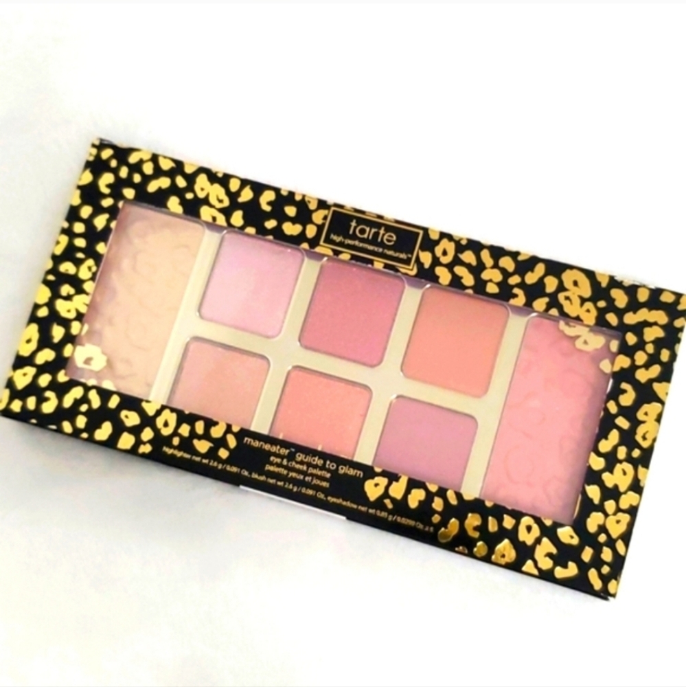NIB Tarte Maneater Guide to Glam Eye & Cheek Palette - Picture 2 of 14